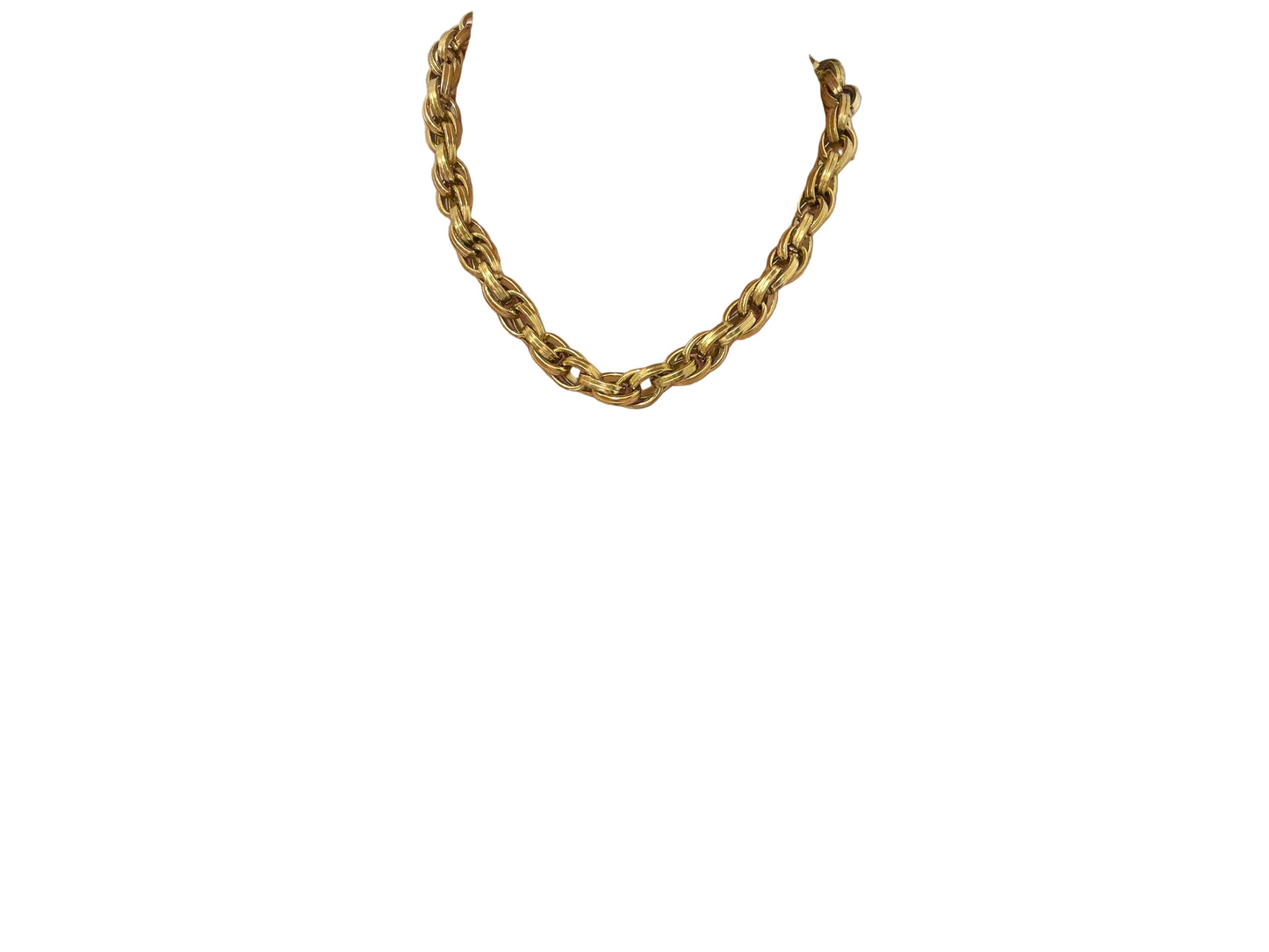 Collar golden oval