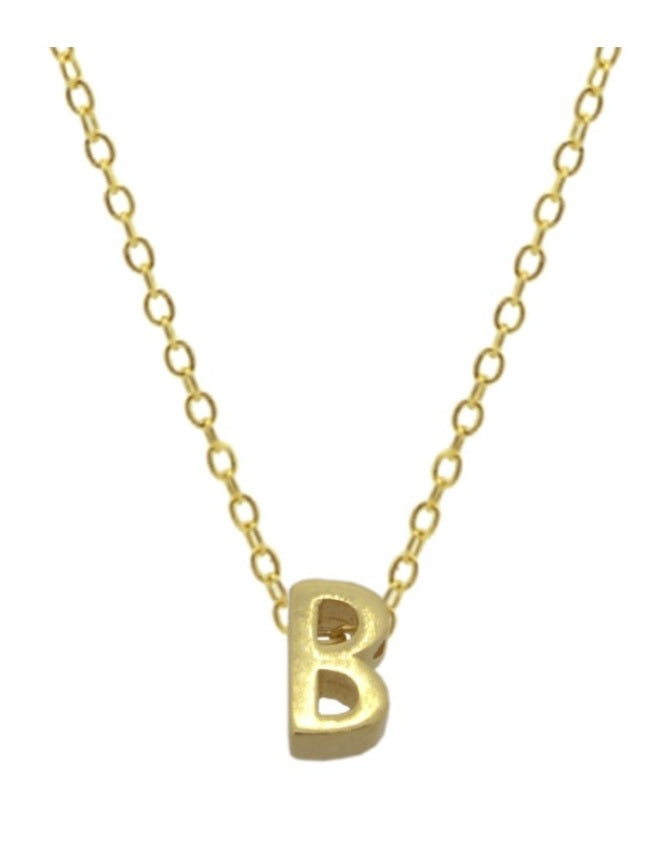 Collares Letras Pequeñas Doradas