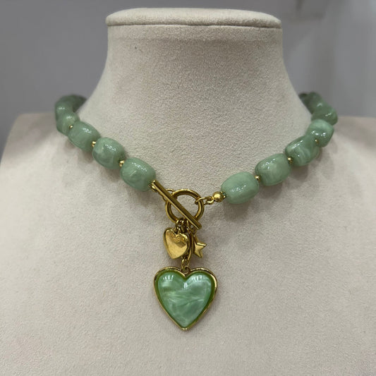 Collar Corazón Colorido